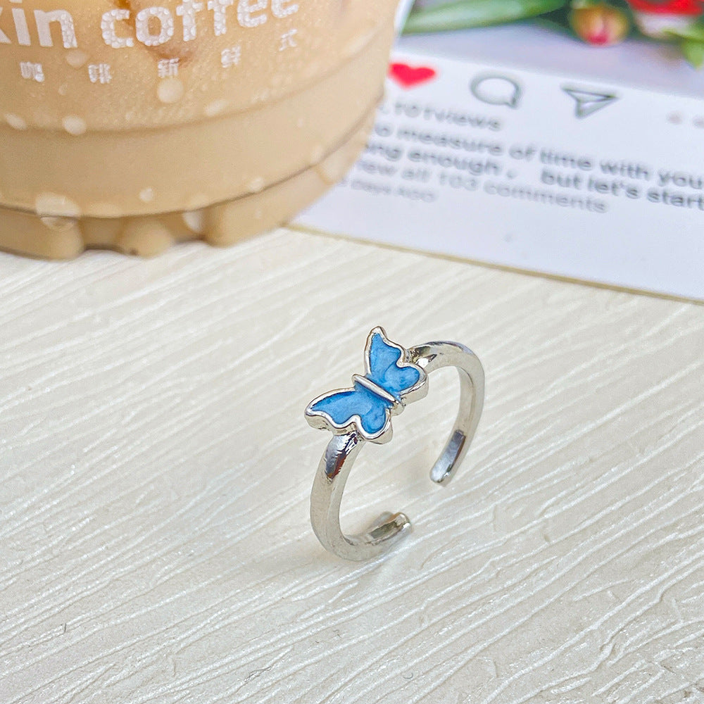 Adjustable Butterfly Ring