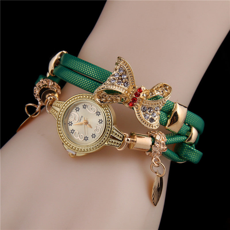 Bracelet quartz watch jewelry three-piece set