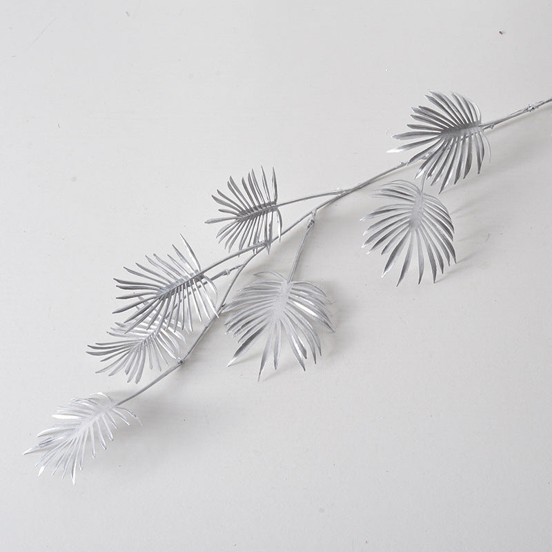 Silver flower arrangement artificial flowers