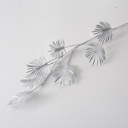 Silver flower arrangement artificial flowers