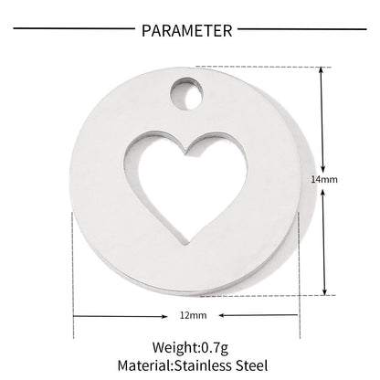 20 pcs/pack of boys and girls digital titanium steel pendants