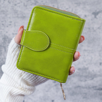 Buckle coin bag women's small wallet