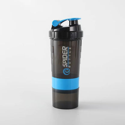 Three-layer compact protein powder shaking cup