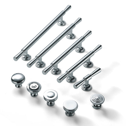 High-end solid brass handle silver plating