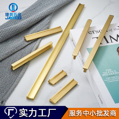 Drawer cabinet copper handle