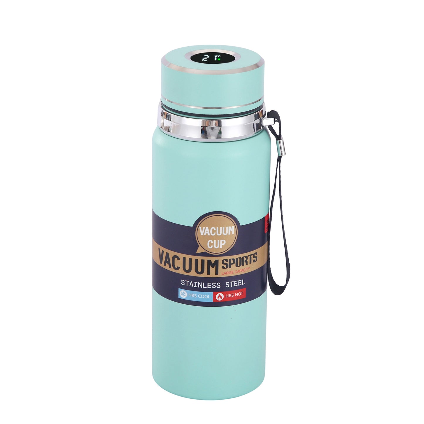 Taza aislada inteligente con pantalla de temperatura, acero inoxidable 304 