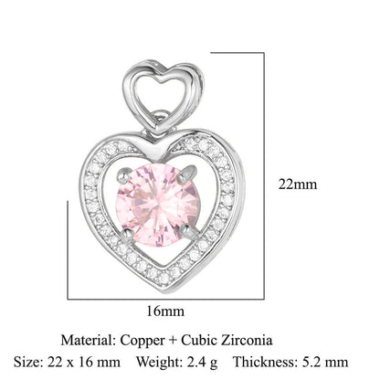 Copper micro-inlaid necklace melon seed clasp pendant