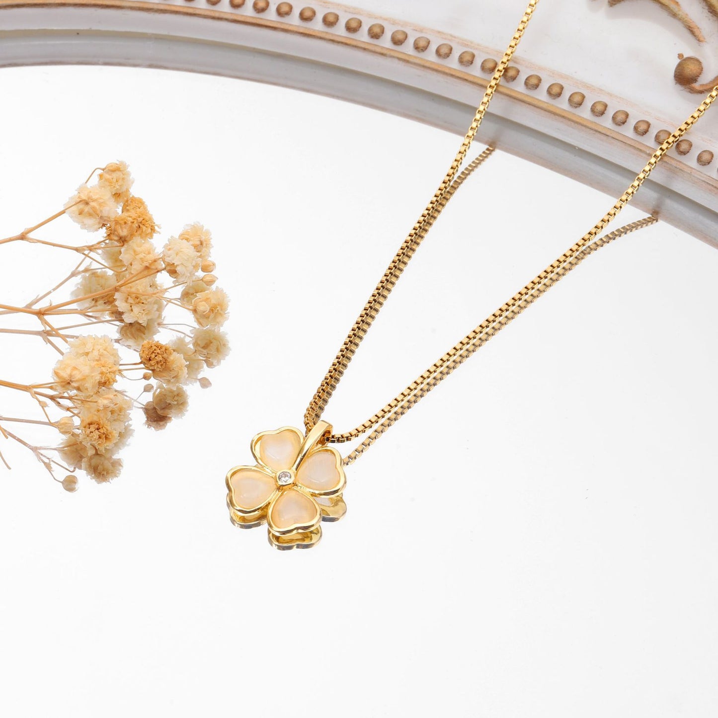 Titanium Steel Copper Pendant Necklace