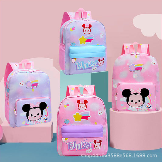 Cartoon cute gradient color children's schoolbag