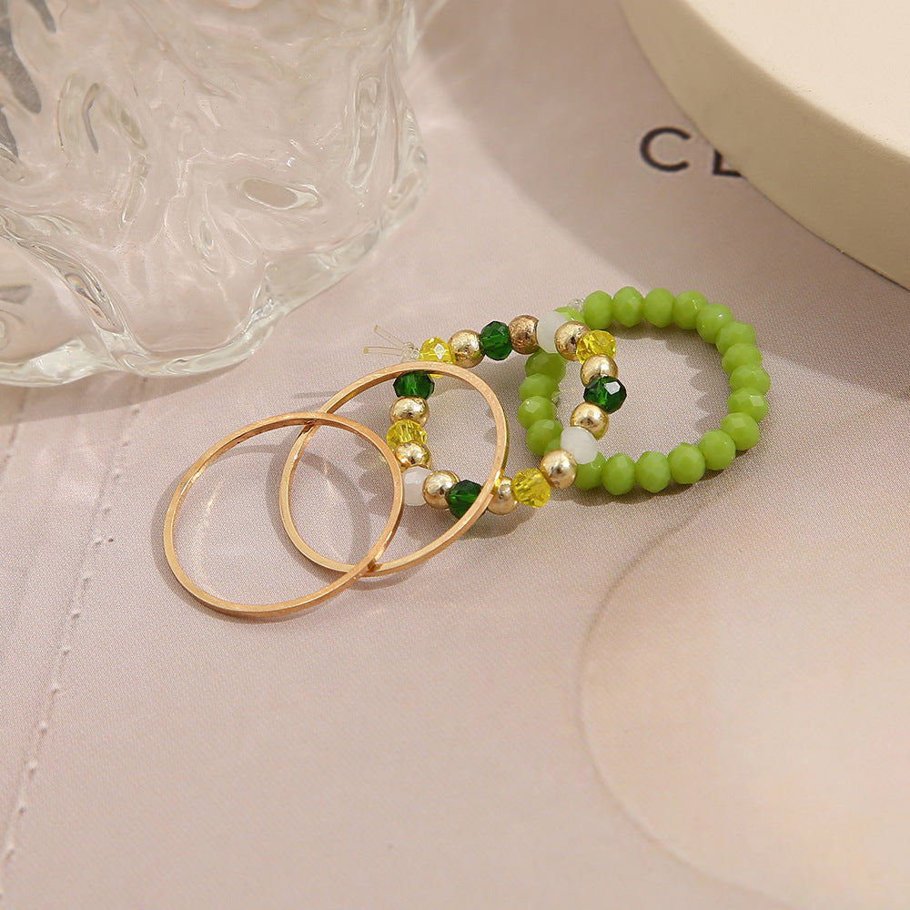 Stackable Four-Piece Ring Set