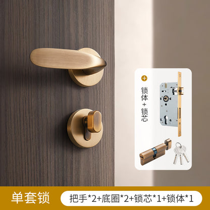Door lock Brass gold door handle