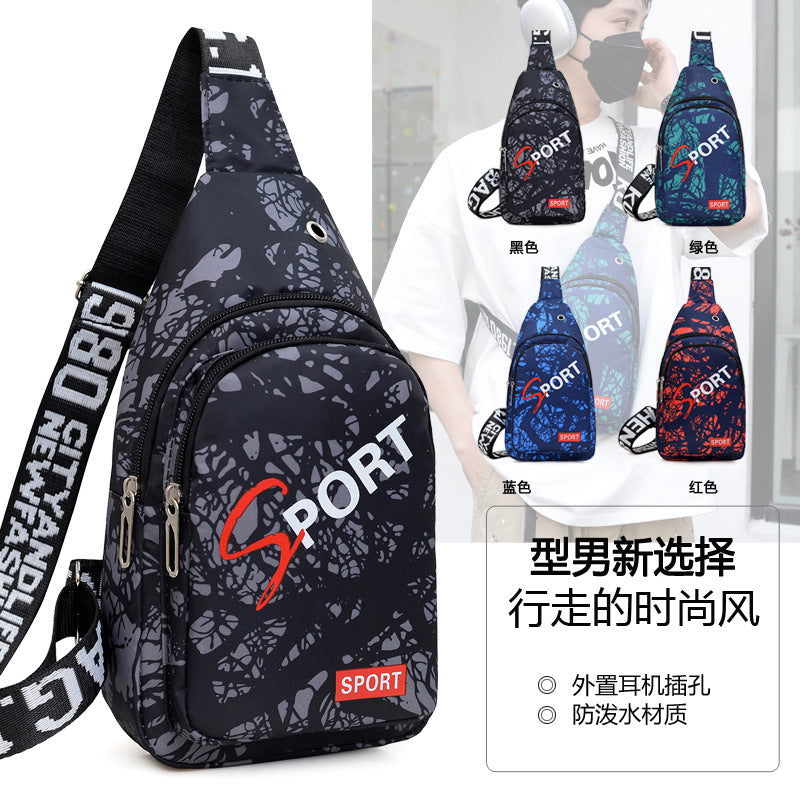 Color Chest bag Men's casual fanny pack