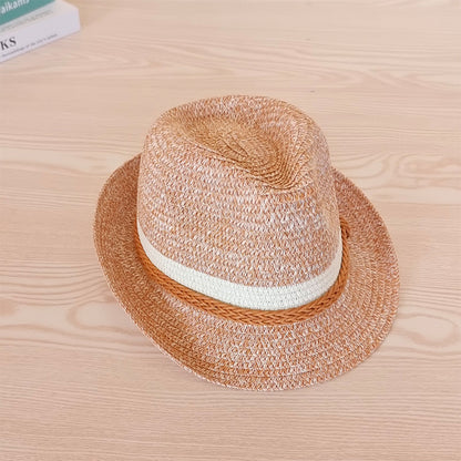 Fall New British Jazz Straw Cross-Border UV Sun Hat Travel