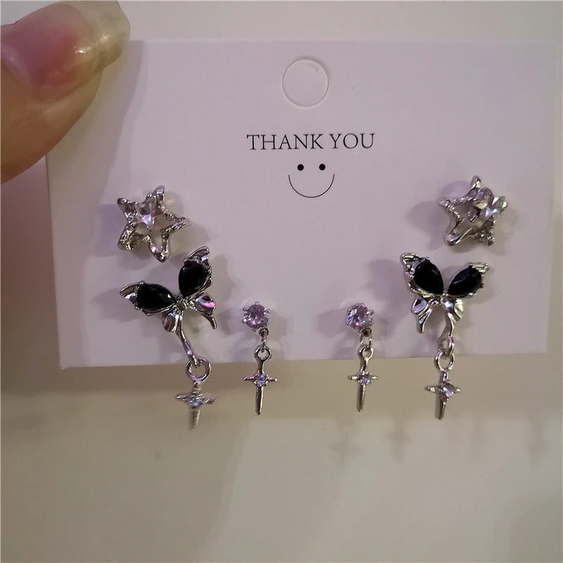 Sweet & Cool Cherry Bear Earring Set