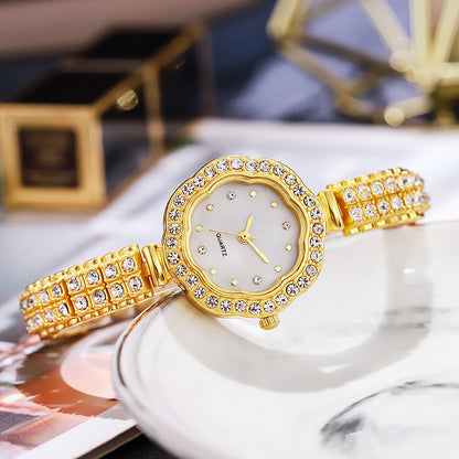 Floral Rhinestone Women's Watch