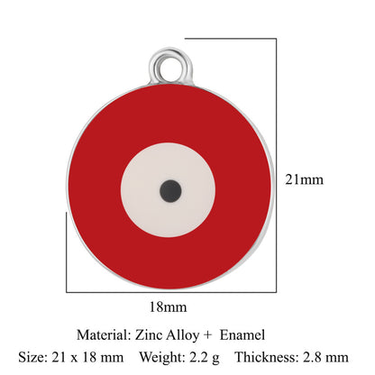 5 pcs/pack, dripping eyes, hang tags, alloy necklaces, pendants.