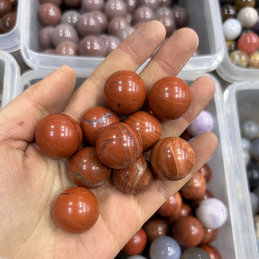 20mm natural stone crystal agate ball crystal round beads crafts