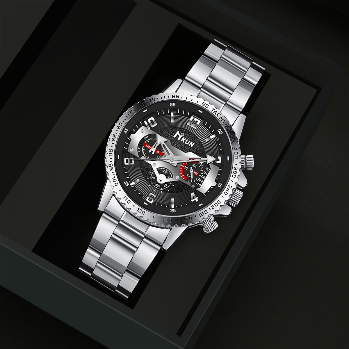 Steel belt quartz watch cross jewelry