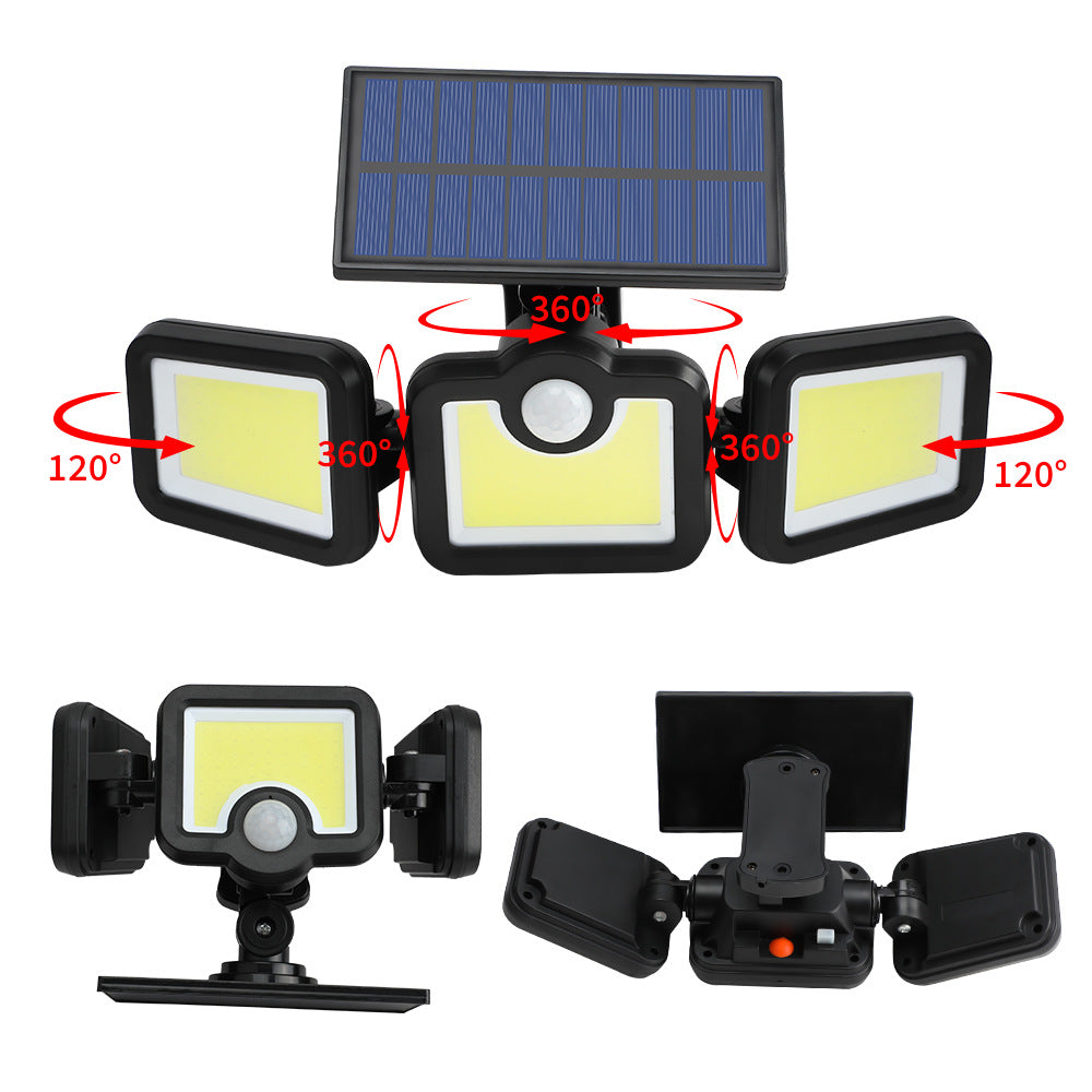 171COB three-head wall lamp multi-angle lighting street lamp