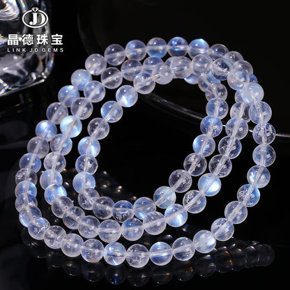 7A Natural Blue Moonlight Multi-Circle Bracelet