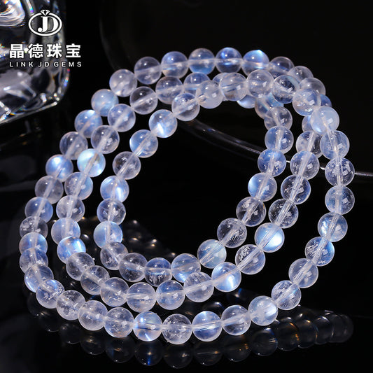 7A Natural Blue Moonlight Multi-Circle Bracelet