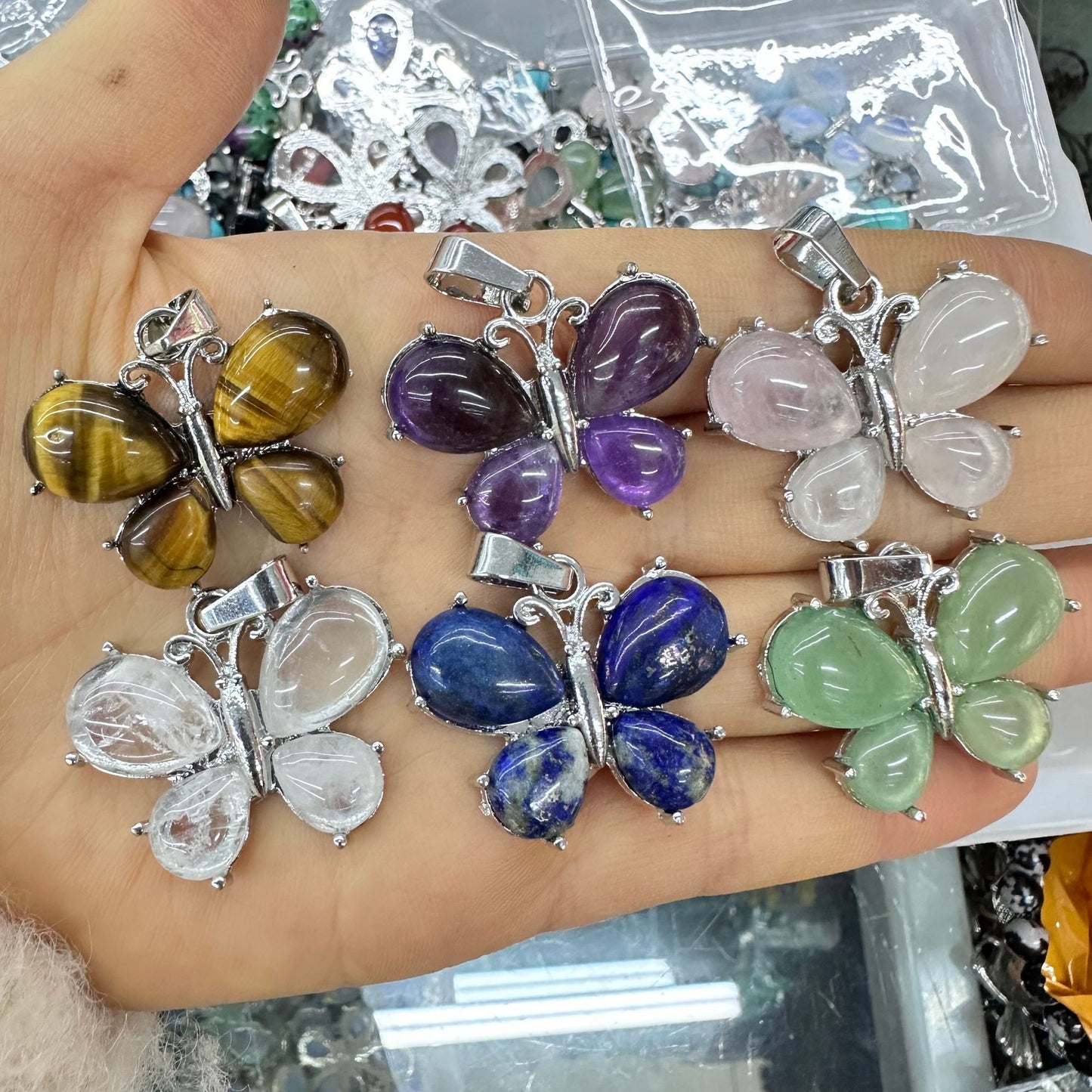 Crystal Butterfly Pendant