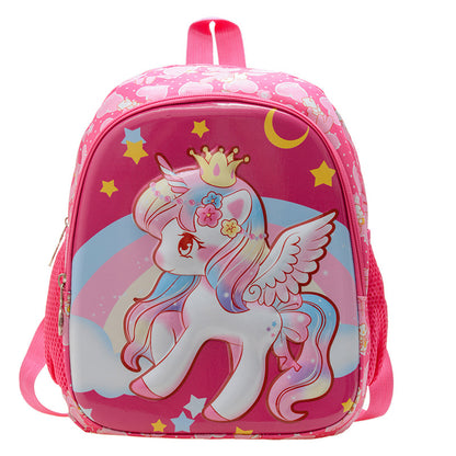 Cartoon cute children's backpack eggshell bag