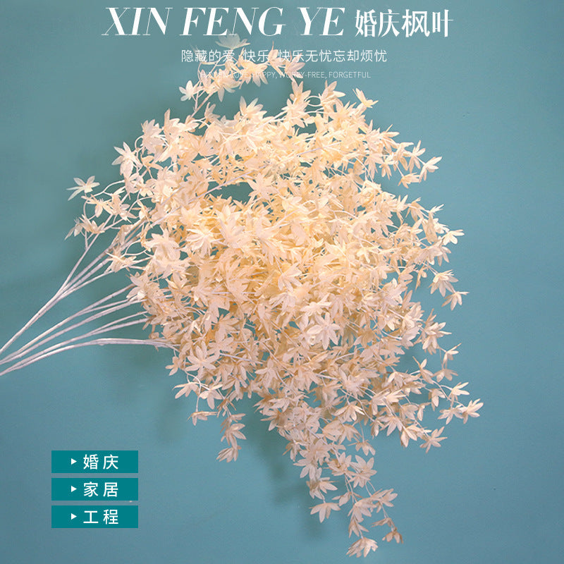 Background with decorative maple leaves