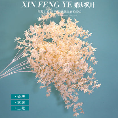 Background with decorative maple leaves