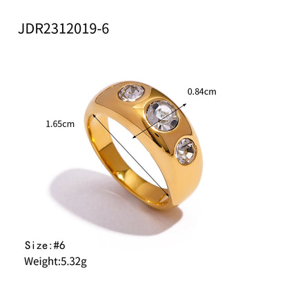 Three zircon simple ring