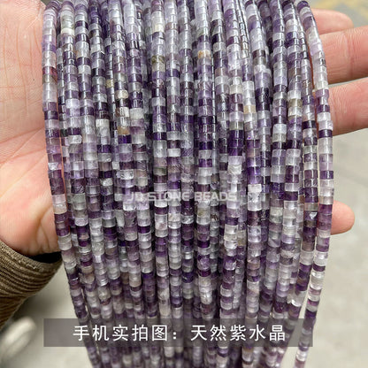 2 * 4Mm Jade Crystal Right Angle Disc Loose Beads