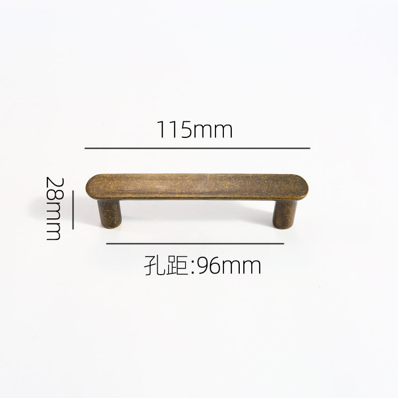 Anti-collision curved cabinet door handle