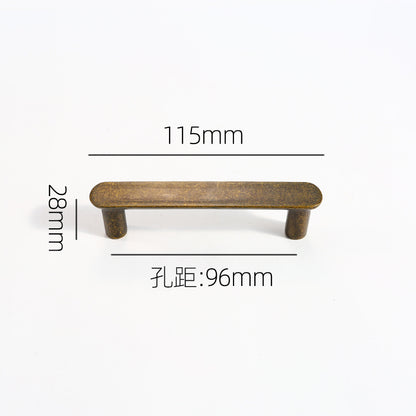 Anti-collision curved cabinet door handle
