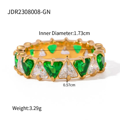 Triangle Zirconia Ring