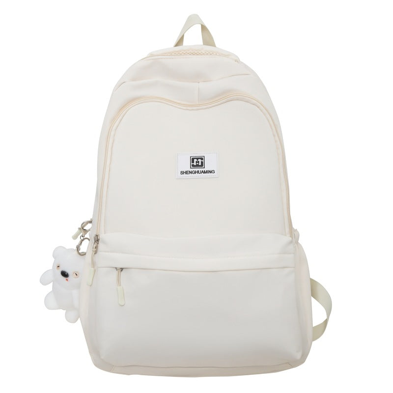 Backpack junior high school students large capacity waterproof schoolbag