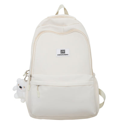 Backpack junior high school students large capacity waterproof schoolbag