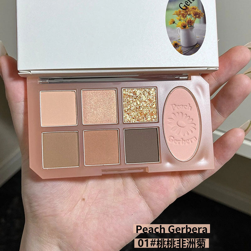 Paleta de sombras de ojos de 7 colores 