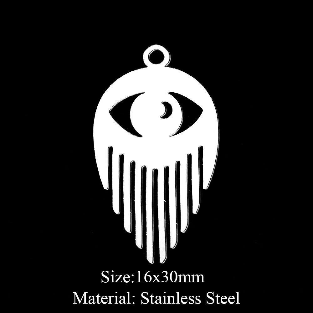 5 pcs/bag, eye fairy face pendant.