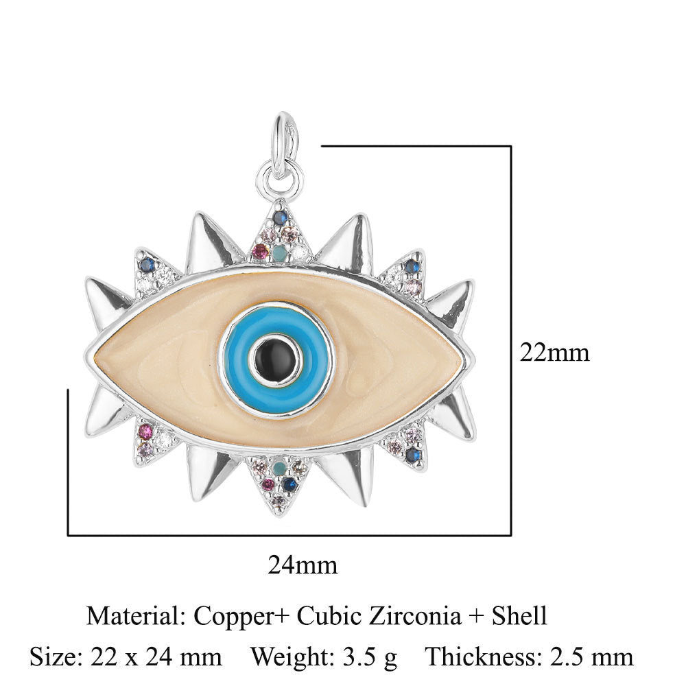 3 pcs/pack butterfly copper zircon angel pendant.