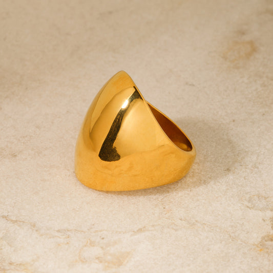 Anillo ovalado anillo simple 