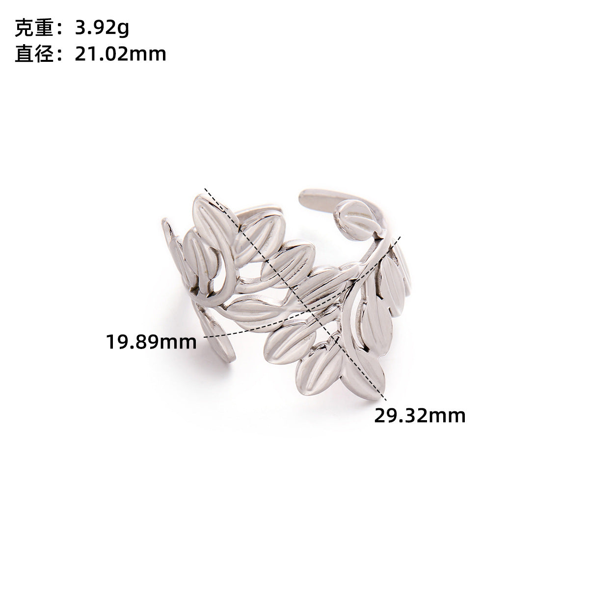 Retro Wide-Pleated Heart Titanium Steel Ring — 18K Gold Plated