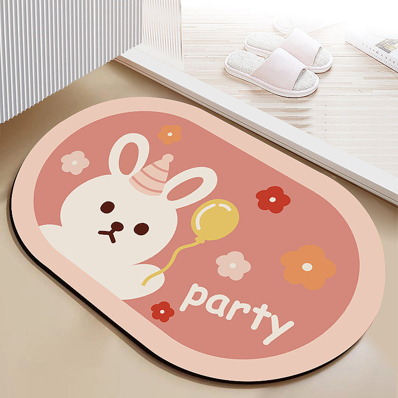 Diatomaceous earth soft mat absorbent mat non-slip quick drying