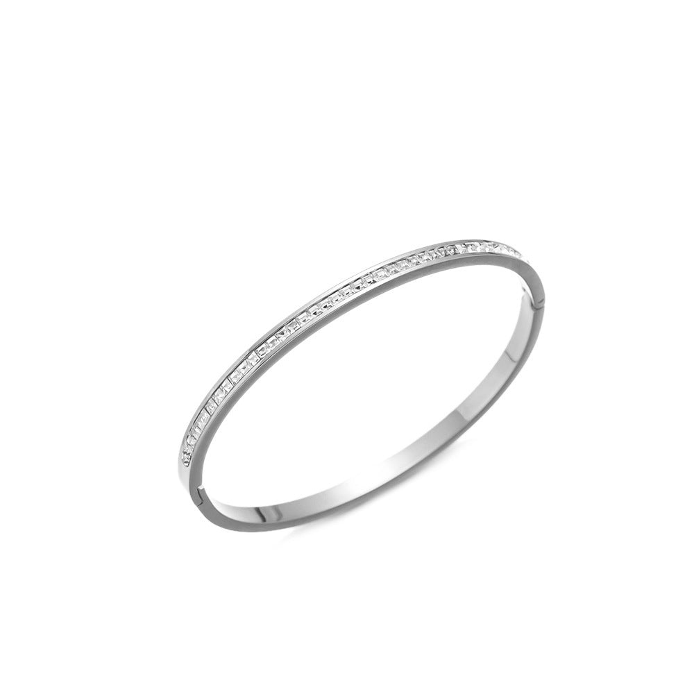Non-Fading Titanium Steel Minimalist INS-Style Bracelet