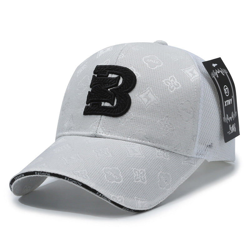 Gorra de malla versátil con protección solar y diseño de pico de pato 