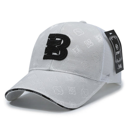 Gorra de malla versátil con protección solar y diseño de pico de pato 
