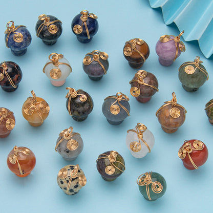 Pendente Cogumelo Cristal 20mm 