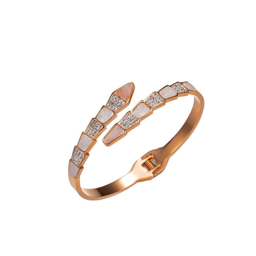 Non-Fading Titanium Steel Minimalist INS-Style Bracelet