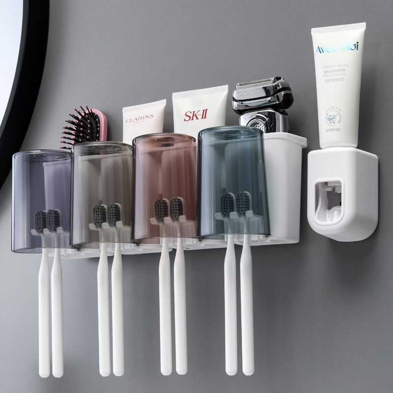 Juego de portacepillos de dientes de pared 