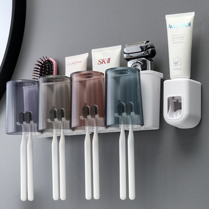 Juego de portacepillos de dientes de pared 