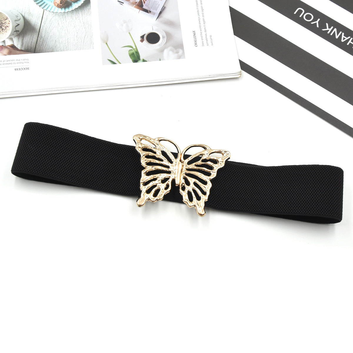 Hollow butterfly decorative belt